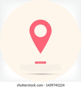 Vector icon search map 10 EPS . Lorem Ipsum Illustration design