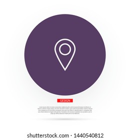Vector icon search map 10 EPS