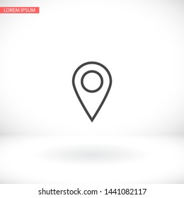 Vector icon search map 10 EPS