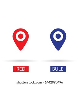 Vector icon search map 10 EPS . Lorem Ipsum Illustration design