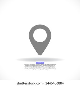 Vector icon search map 10 EPS . 