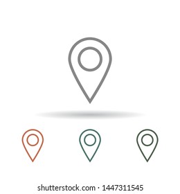 Vector icon search map 10 EPS