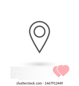 Vector icon search map 10 EPS