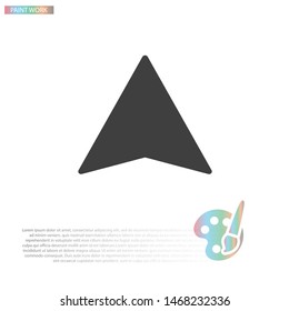 Vector icon search map 10 EPS . Lorem Ipsum Illustration design