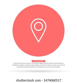 Vector icon search map 10 EPS
