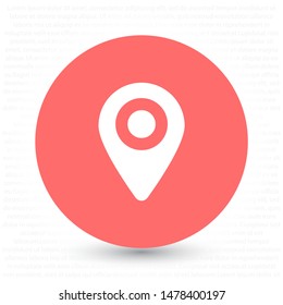 Vector icon search map 10 EPS . Lorem Ipsum Illustration design