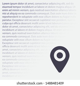 Vector icon search map 10 EPS . Lorem Ipsum Illustration design