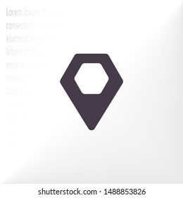 Vector icon search map 10 EPS . Lorem Ipsum Illustration design