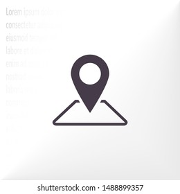 Vector icon search map 10 EPS . Lorem Ipsum Illustration design