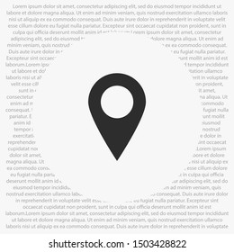 Vector icon search map 10 EPS . Lorem Ipsum Illustration design