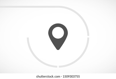 Vector icon search map 10 EPS . Lorem Ipsum Illustration design
