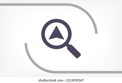 Vector icon search map 10 EPS . Lorem Ipsum Illustration design