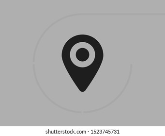 Vector icon search map 10 EPS . Lorem Ipsum Illustration design