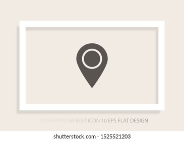 Vector icon search map 10 EPS . Lorem Ipsum Illustration design