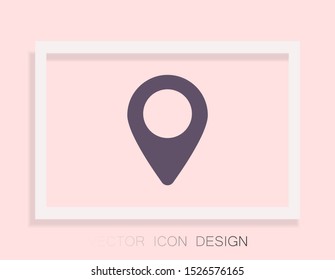 Vector icon search map 10 EPS . Lorem Ipsum Illustration design
