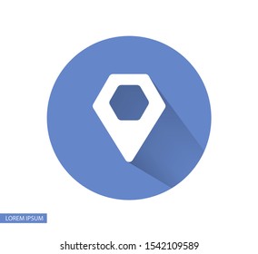 Vector icon search map 10 EPS . Lorem Ipsum Illustration design