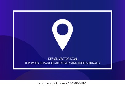 Vector icon search map 10 EPS . Lorem Ipsum Illustration design