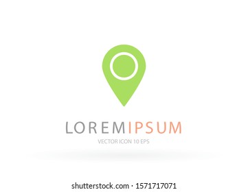 Vector icon search map 10 EPS . Lorem Ipsum Illustration design