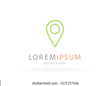 Vector icon search map 10 EPS