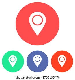 Vector icon search map 10 EPS . Lorem Ipsum Illustration design