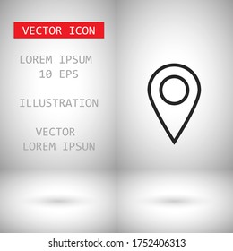 Vector icon search map 10 EPS