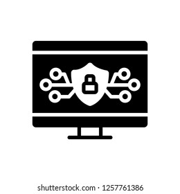 Vector icon for secure