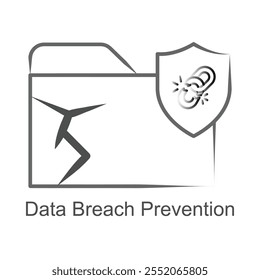 Icono de Vector para una protección de datos segura. Destaca herramientas para detectar y prevenir accesos no autorizados.