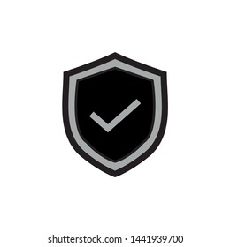
Vector icon of the security symbol with a check mark