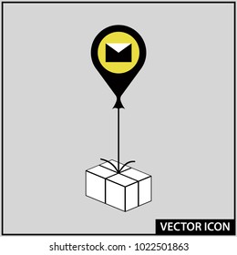 vector icon send message balloon