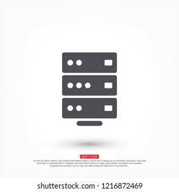 Vector icon server 10 EPS