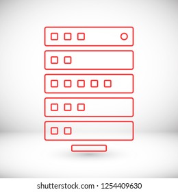 Vector icon server 10 EPS