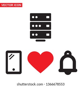 Vector icon server 10 EPS