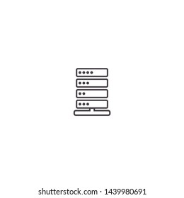 Vector icon server 10 EPS . Lorem Ipsum Illustration design