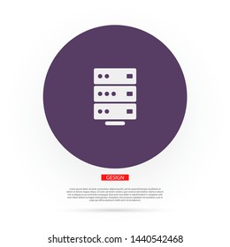 Vector icon server 10 EPS . Lorem Ipsum Illustration design
