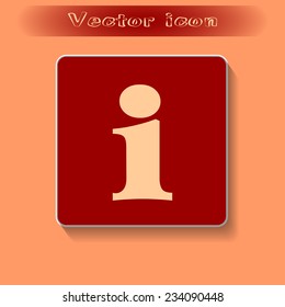 Vector icon serves info 