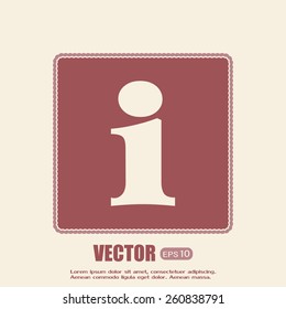 Vector icon serves info 