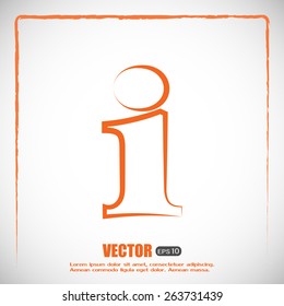 Vector icon serves info 