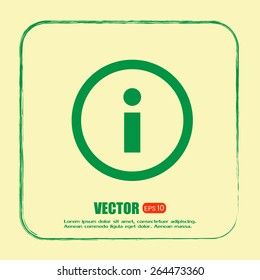 Vector icon serves info 