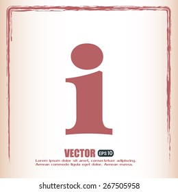 Vector icon serves info 