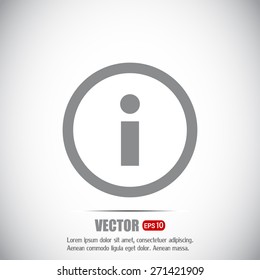 Vector icon serves info 