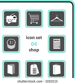 vector icon set 04: shop