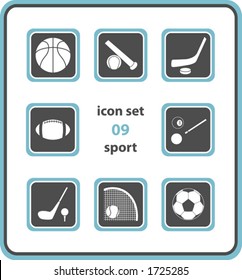 vector icon set 09: sport