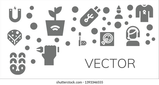 vector icon set. 11 filled vector icons.  Simple modern icons about  - Magnet, Plant, Cheese, Net, Pretzel, Pizza, Pendrive, Pen, Birthday boy, Customer service, Ribbon
