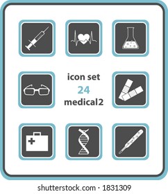 vector icon set 24: medical 2