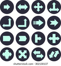 Vector Icon Set of Arrows. Eps-10.