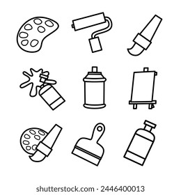 Vector icon set of art and grahic design fit for poster ,element,bacground,website,bussines and more