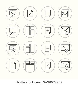 Vector icon set of business. Vector icon set of financial. Vector UI Illustration Business Finance Concept