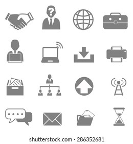Vector icon set business and financial performance.