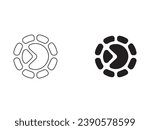 Vector icon set for cars. isolated, straightforward logo illustration for the front view. Sign language. Design of an automobile logo, including a concept sports vehicle symbol silhouette
