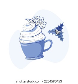 Vector Icon Set of Christmas elements. Festive Design for: Posters, Prints, Cards, Websites and other purposes